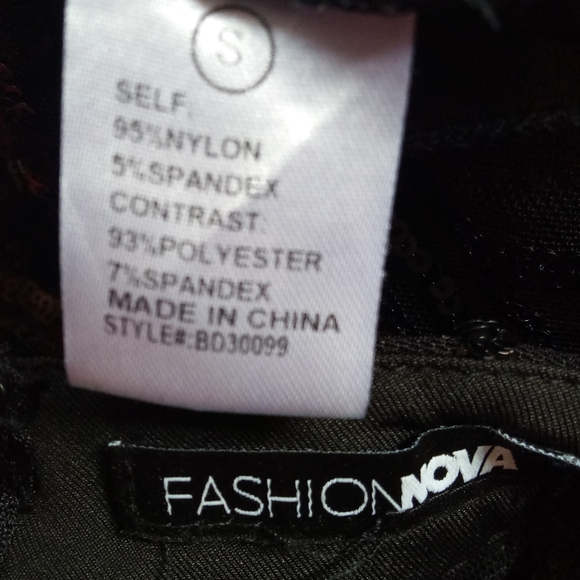 🛍️ BUNDLE ONLY 🛍️Fashion Nova Black Sheer Sequin Long Sleeve Dress - Picture 8 of 9